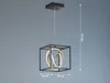 LED Pendelleuchte Schwarz Gold einflammig mit Fernbedienung Produktbild-Vorschau 4
