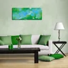 Wallario Premium Leinwandbild Grüne und blaue Kreise - Produktbild-Vorschau 3