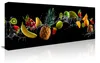 Visario Leinwandbild Früchte Splash 120x40 cm – Bild Produktbild-Vorschau 1