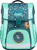 A children's school backpack with a deer and floral pattern. Produktbild-Vorschau