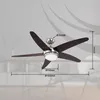 Ventilatore da soffitto con luce e telecomando Fabiola 132 Anteprima dell’immagine prodotto 9