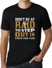 Herren Grafik T-Shirt Habt keine Angst im Glauben auf Gott Produktbild-Vorschau 1