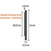 2 Stück Kennzeichenhalter kurz 46 cm Chrom Optik Produktbild-Vorschau 4