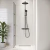 Duschwand Essos 40 x 200cm Glas Duschabtrennung Schwarz - Produktbild-Vorschau 3