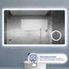 LED Badezimmer Spiegel mit Bluetooth Uhr 3-fache Produktbild-Vorschau 2