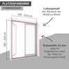 Fliegengitter Plisseetür für Doppeltüren – 240x240 cm, Produktbild-Vorschau 3