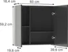 Specchio contenitore bagno Vicco Leopold Antracite 60 x Anteprima dell’immagine prodotto 2