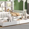 Łóżko dziecięce Sweiko house z wielofunkcyjnym regałem na Podgląd zdjęcia produktu 2