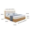 ALTDECOR Boxspringbett LOLLI6 mit H3-Matratze + Topper, Produktbild-Vorschau 6