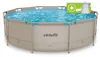Piscina rotonda VirtuFit Ø 366 x 100 cm, beige, con pompa Anteprima dell’immagine prodotto 1