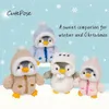 Plüsch Pinguin 25cm – Niedlicher Pinguin mit Fleece Jacke & Produktbild-Vorschau 2