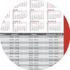 3 Monats Wandkalender 2027 mit Datumschieber in Rot, inkl. Produktbild-Vorschau 5