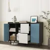 MODFU mobile bar da salotto con ante blu + 2 ripiani Anteprima dell’immagine prodotto 4