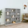 vidaXL Étagère à CD Gris Sonoma 100x23x89,5 cm Matériau Voir les images du produit 9