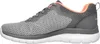 Side view of a gray and pink athletic shoe. Anteprima dell’immagine prodotto