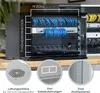 Serverschrank 19 Zoll unmontiert HMF 65700 7 HE Lichtgrau Produktbild-Vorschau