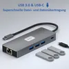 Rolio USB C Hub, Triple Monitor, 2x HDMI 4K, 1x Produktbild-Vorschau 5