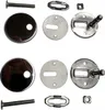 A top-down view of toilet seat mounting hardware components. Produktbild-Vorschau