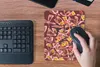 MuchoWow® Mauspad Mousepad Braun - Retro - Schmetterlinge - Produktbild-Vorschau 4