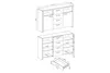 Furniture24 Kommode Sideboard Sky mit LED Beleuchtung Produktbild-Vorschau 2