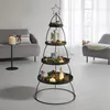XXL Etagere "Tannenbaum" aus Metall, schwarz, Ø 56 x 132 Produktbild-Vorschau 3