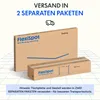 Two cardboard boxes, one larger and one smaller, representing packaging for a desk. Anteprima dell’immagine prodotto