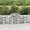 Gabionen mit Hochbogen 8 Stk. 200x50x80/100 cm Verzinktes Produktbild-Vorschau 2
