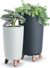 Gracia Tubus Slim vaso da fiori bianco moderno gambe lucide Anteprima dell’immagine prodotto 15