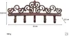 Hakenleiste Gusseisen 5 Haken Wandhaken Vintage Garderobe Produktbild-Vorschau 5