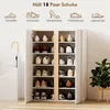 HOMCOM Schuhschrank mit 2 Hochglanz Türen Schuhregal mit 6 Produktbild-Vorschau 4