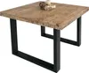 Esstisch 90x90cm Mangoholz gerade Kante U-Gestell schwarz Produktbild-Vorschau 2
