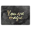 MuchoWow® Mauspad Mousepad Zitate - Magie - Gold - Schwarz Produktbild-Vorschau 1