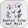Mr. & Mrs. Panda Untersetzer für Gläser Panda Bester Sohn Produktbild-Vorschau 1