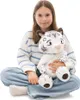 NICI Kuscheltier Schneeleopard Eleni Snowbell 50cm - weiß - Produktbild-Vorschau 10