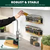 eluno Lot de 2 étagères à épices avec fond en bambou, Voir les images du produit 6