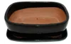 vaso per bonsai con sottovaso, misura 5 - nero antracite - Anteprima dell’immagine prodotto 2