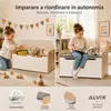 ALVIX - Cassetta portaoggetti NESTA 1, panchina per bambini Anteprima dell’immagine prodotto 4