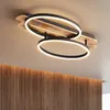 Deckenleuchte, LED Deckenleuchten mit Holz, Stufenlos Produktbild-Vorschau 1