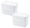 2 x AUER 20 Liter Eimer mit Deckel 39 x 29 x 25 cm Weiß Produktbild-Vorschau 1