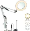 Tomshine Flexible Clamp-on Tischlampe mit 8x Lupe Produktbild-Vorschau 6