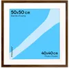 Cornice FRAMAI® 50x50 cm in marrone – con passe-partout – Anteprima dell’immagine prodotto 1