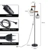A floor lamp with dimensions and close-ups of its components. Produktbild-Vorschau