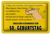 Blechschild Spruch 30x20cm Glückwunsch zum 50.Geburtstag Produktbild-Vorschau 1