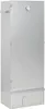 A tall, silver smoker oven with a thermometer on the front. Produktbild-Vorschau