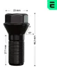 Vite per ruota OPTIMAL M14x1,25 SW17 per BMW Serie 5 Anteprima dell’immagine prodotto 3
