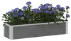 vidaXL Vyvýšený záhon, sivý, 100 x 30 x 22 cm, WPC a hliník Náhľad obrázku produktu 3
