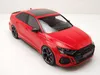 A red Audi RS3 model car on a white background. Produktbild-Vorschau