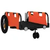 vidaXL Fahrradanhänger Orange Oxford-Gewebe und Eisen Produktbild-Vorschau 4