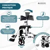 Déambulateur avec repose-pieds Mobiclinic Pliable Freins en Voir les images du produit 4