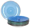 6er Blue Frühstücks/Dessert/Gebäckteller Mediterran Ø18,5cm Produktbild-Vorschau 1